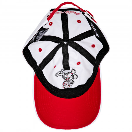Disney Mickey Mouse White and Red New Era 9Twenty Adjustable Dad Hat